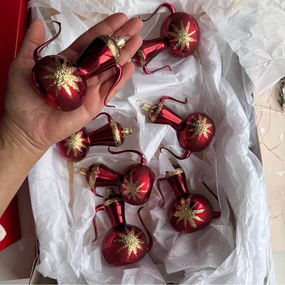 Tea Pots Christmas Ornaments Glass 7 pieces - Picture 6 of 16